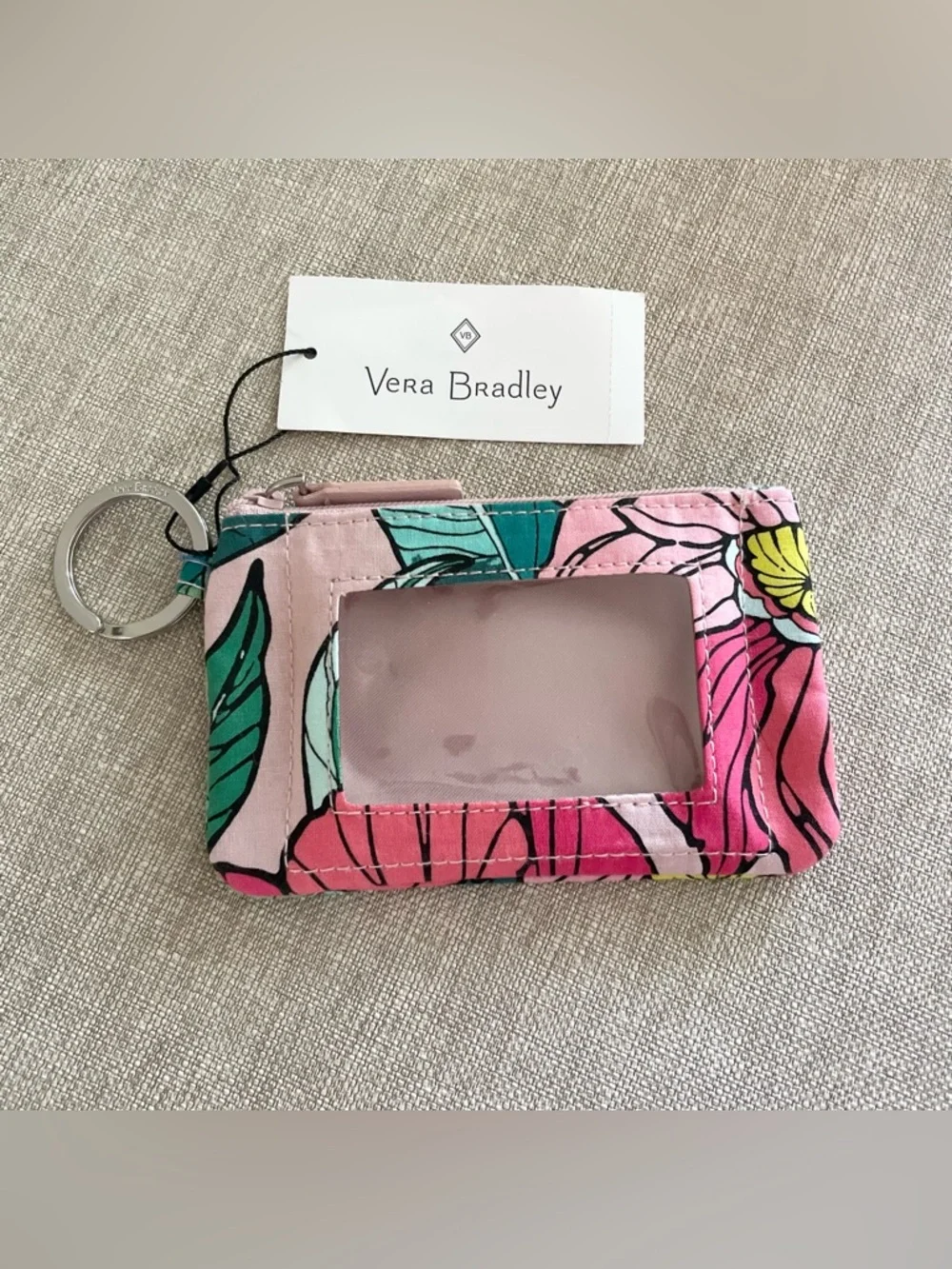 NWT Vera Bradley Zip ID Case~Vintage Floral
